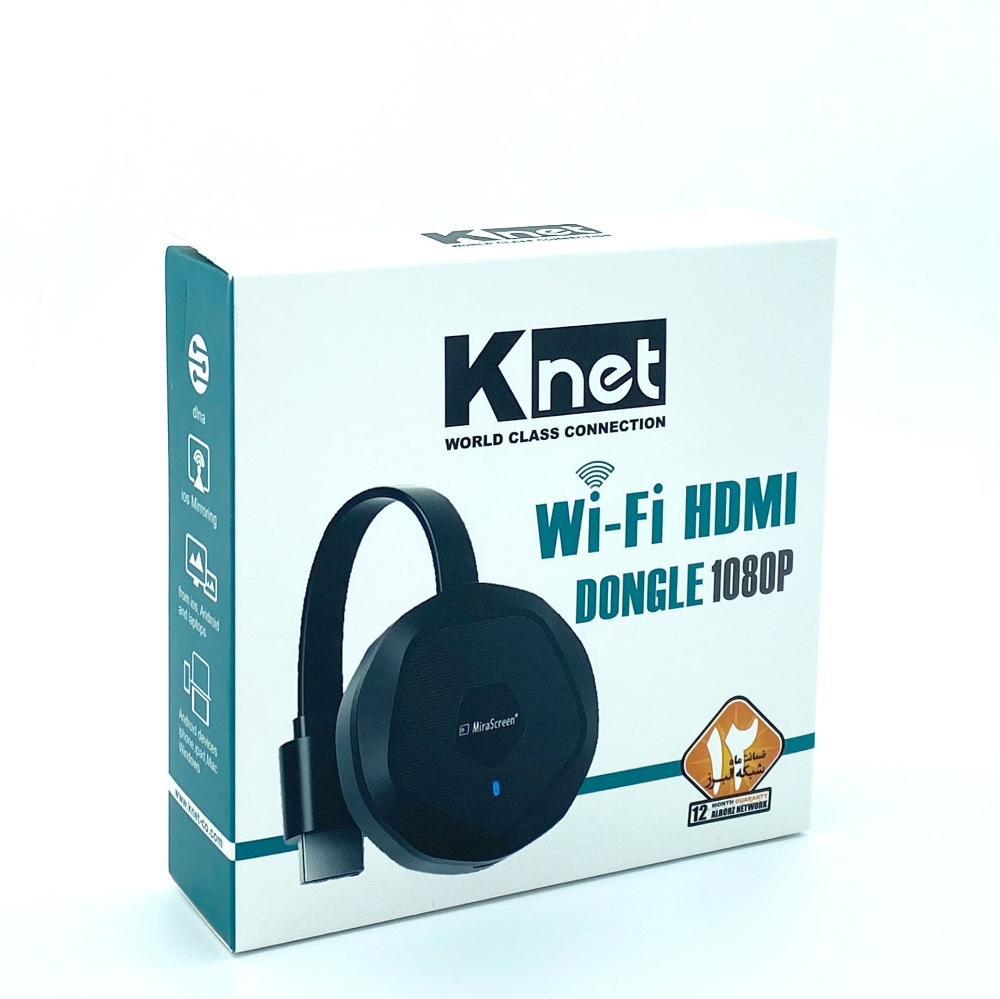 تصویر  دانگل انتقال تصویر HDMI کی نت مدل K-DHWF1080