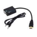 تصویر  تبدیل HDMI به VGA کی نت همراه با کابل صدا مدل K-COHD2VGAP