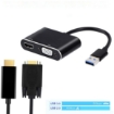 تصویر  تبدیل 3.0 USB به HDMI/VGA کی نت مدل K-COUA30HV