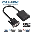 تصویر  تبدیل VGA به HDMI وی نت مدل V-COVGA2HD همراه با کابل صدا