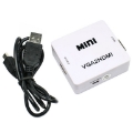 تصویر  مبدل VGA به HDMI وی نت مدل MINI همراه با کابل صدا مدل V-COVGA2HDM