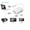 تصویر  تبدیل Mini DisplayPort به VGA/HDMI/DVI وی نت مدل V-COMDP2HDV