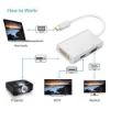 تصویر  تبدیل Mini DisplayPort به VGA/HDMI/DVI وی نت مدل V-COMDP2HDV