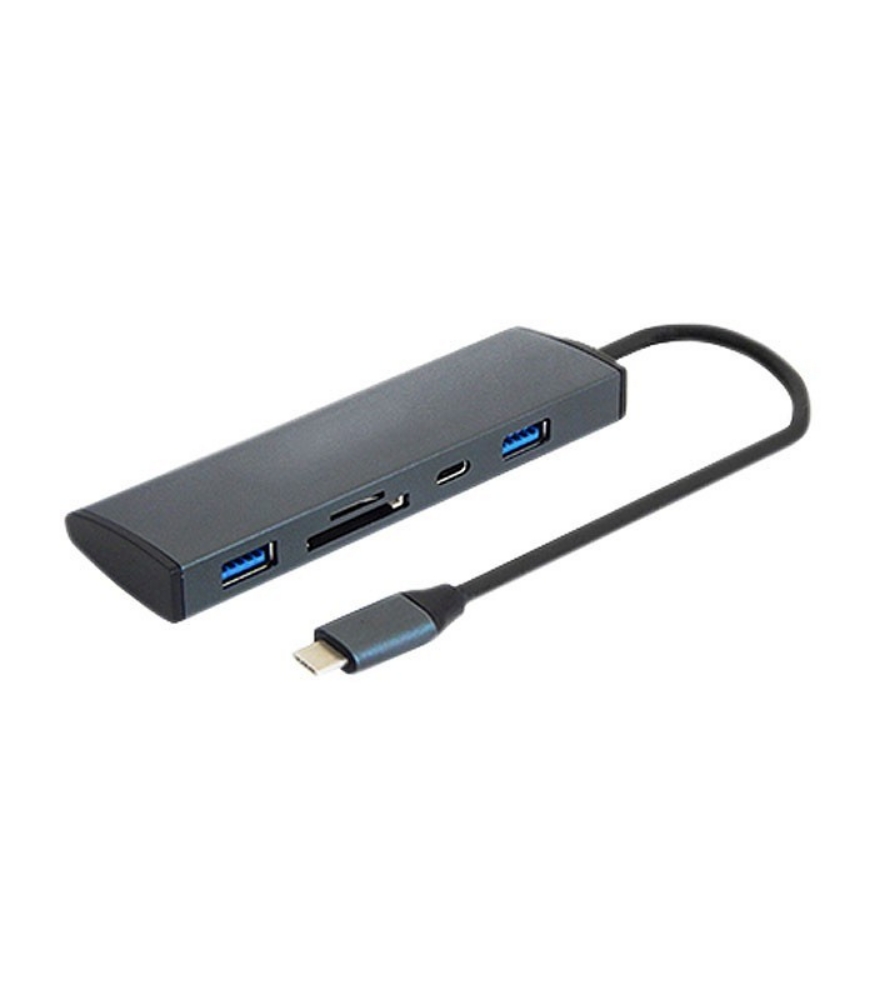 تصویر  هاب 2 پورت Type C به 3.0 USB و درگاه کارت حافظه با قابلیت PD کی نت K-MFCMS405