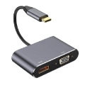 تصویر  مبدل تایپ سی به HDMI-VGA کی نت 4K مدل K-COUC30HV