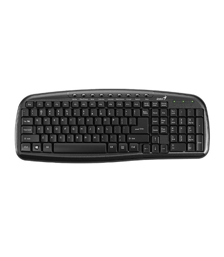 تصویر  کیبورد باسیم جنیوس KB-M225C با حروف فارسی