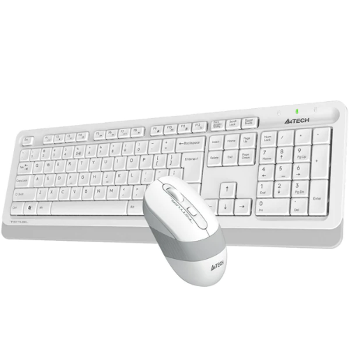 تصویر  کیبورد موس بی سیم ایفورتک مدل(White)FG-1010	