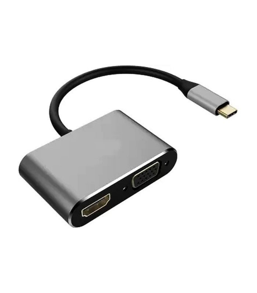 تصویر  تبدیل Type C به HDMI و VGA فرانت FN-UC2VH202