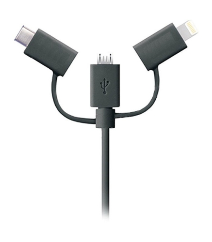 تصویر  کابل تبدیل USB به Iphone Lightning و Type C و Micro USB فرانت FN-UCLMB100