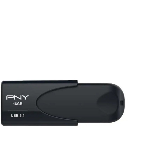 تصویر  فلش مموری پی ان وای مدل PNY Attache 4 1TB USB 3.1 Flash Drive-کشویی مشکی