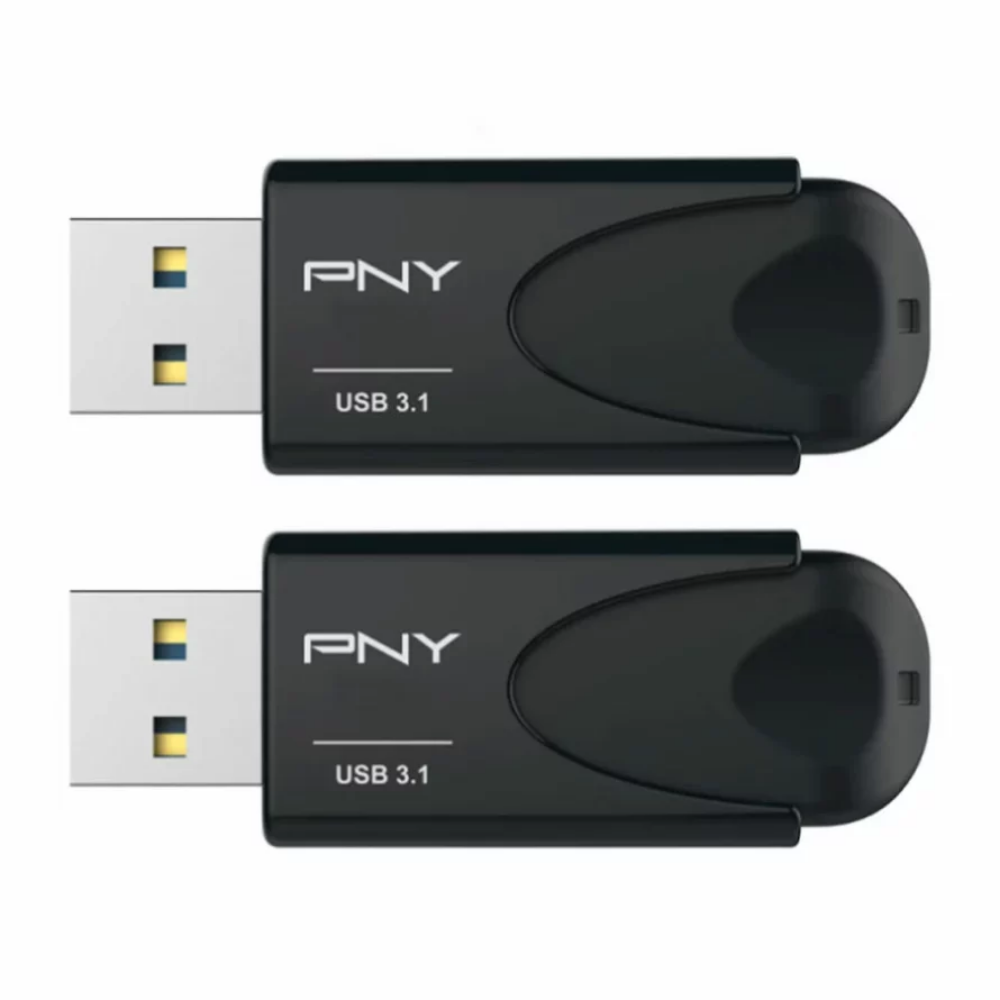 تصویر  فلش مموری پی ان وای Attache 4 USB 3.1 32GB بسته 2 عددی