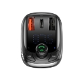 تصویر  شارژر فندکی + FM Player بلوتوثی Baseus T-Typed QC4 CCTM-B01