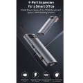 تصویر  هاب و رم ریدر Baseus Metal Gleam Series CAHUB-CU0G USB 3.0/HDMI/VGA/RJ45/Type-C PD To Type-C