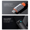 تصویر  هاب و رم ریدر Baseus Metal Gleam Series WKWG020113 USB 3.0/HDMI/Type-C PD To Type-C