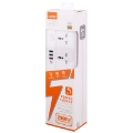 تصویر  چند راهی 5 خانه برق ارت دار الدینیو SC5415 با کابل 2 متری + شارژر USB و Type-C