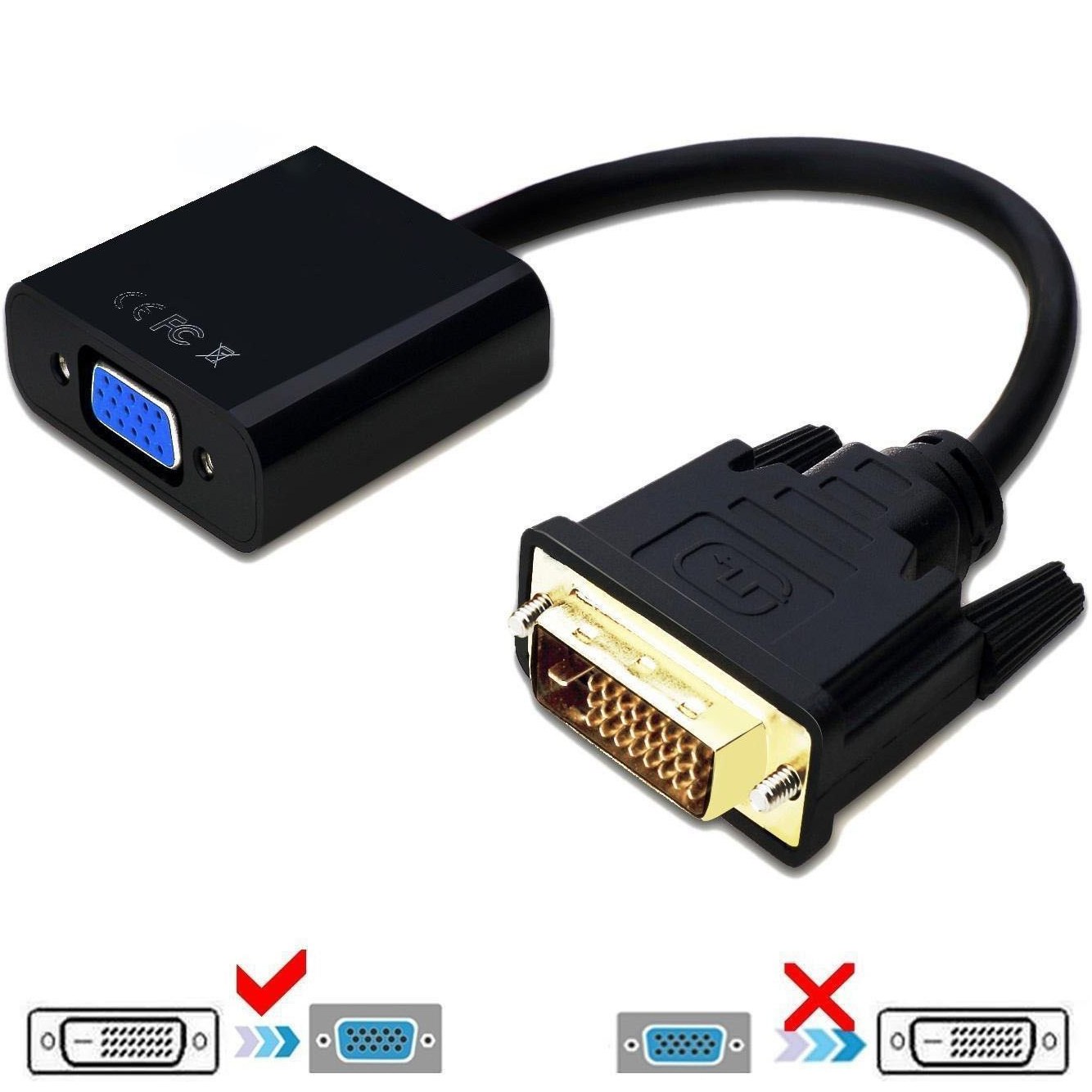 تبدیل DVI-D به VGA کابل کوتاه ا DVI-D to VGA Active Conversion | دالاهو ...