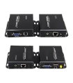 تصویر  افزایش طول VGA و USB (کی وی ام) بر روی کابل شبکه تا 300 متر لایمستون LS-VKE300