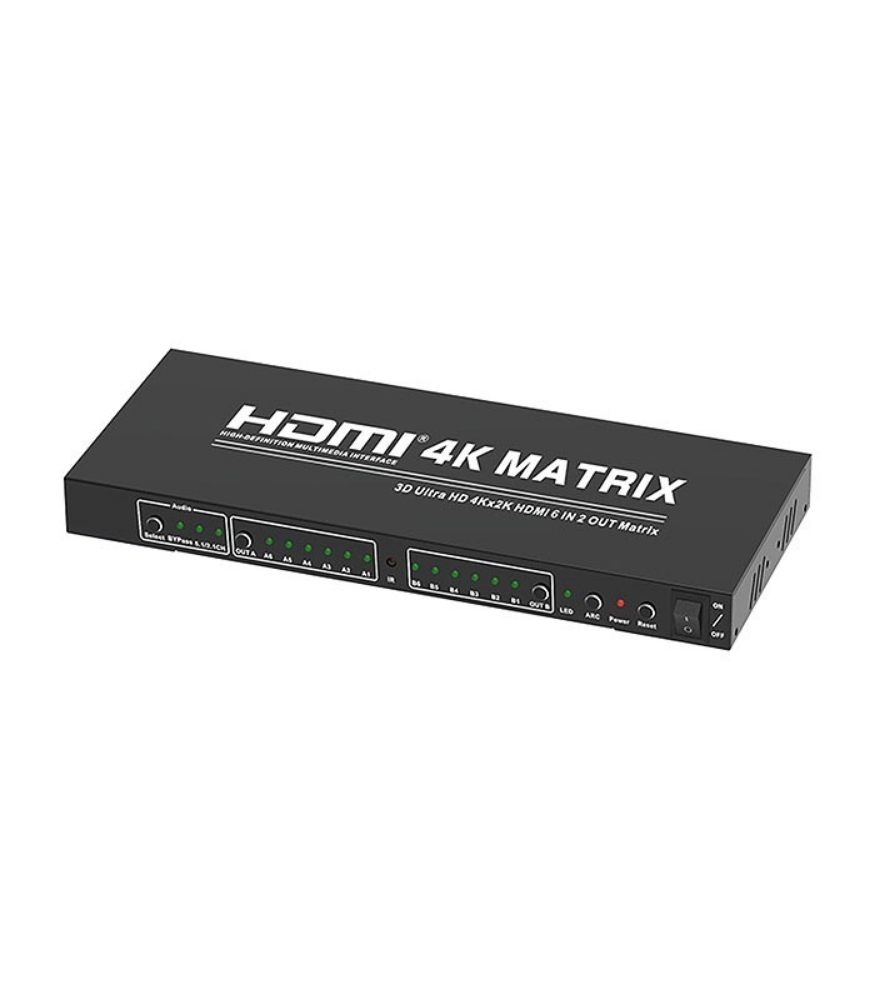 تصویر  ماتریکس سوئیچ 6 در 2 HDMI تی سی تی TC-HMX-62