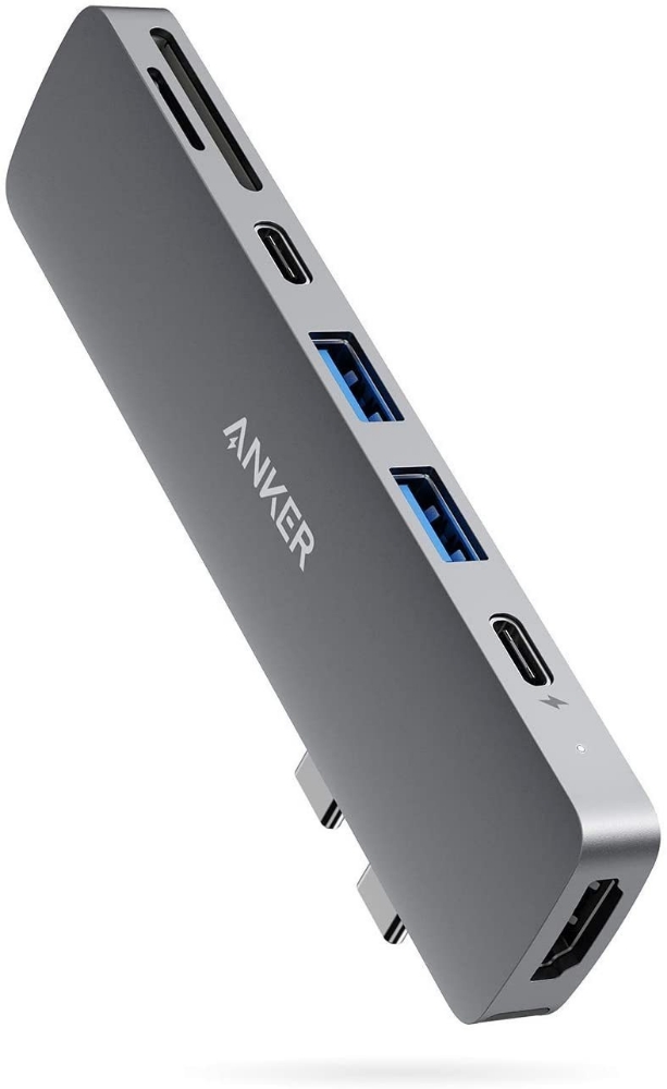 تصویر  هاب دیتا تاندربولت 7 پورت انکر ا Anker 547 Thunderbolt 3 USB-C Hub 7-in-2 for MacBook A8371