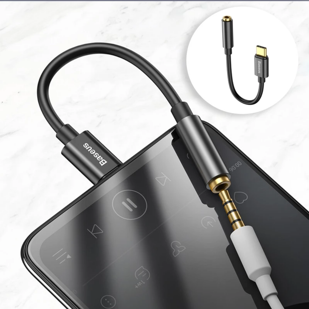 تصویر  مبدل USB-C به AUX باسئوس مدل CATL54-01 اصلی