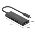 تصویر  USB هاب 4 پورت ای فورتک مدل DST-40C