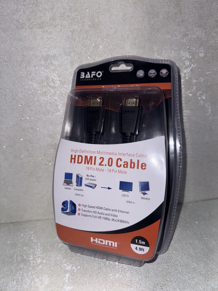 تصویر  کابل HDMI بافو طول 1.5 متر ورژن 2