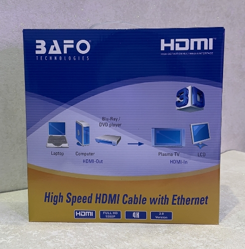 تصویر  کابل HDMI ورژن 2.0 بافو طول 15 متر با رزولوشن 4K