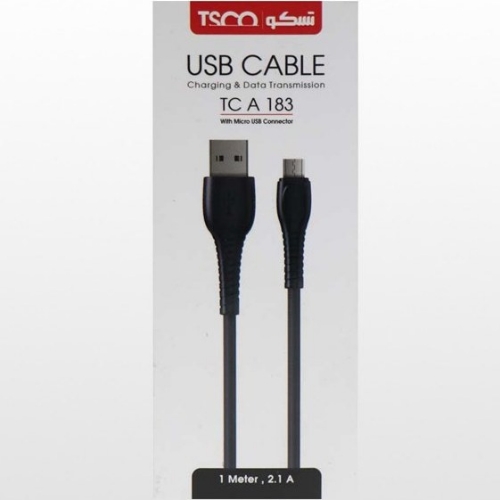 تصویر  کابل شارژ تبدیل USB به Microusb تسکو مدل TSCO TC A183 طول 1 متر