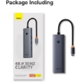 تصویر  هاب USB-C شش پورت بیسوس مدل UltraJoy B00052802811-00