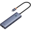 تصویر  هاب USB-C شش پورت بیسوس مدل UltraJoy B00052802811-00