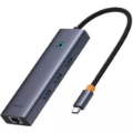 تصویر  هاب USB-C شش پورت بیسوس مدل UltraJoy B00052802811-00