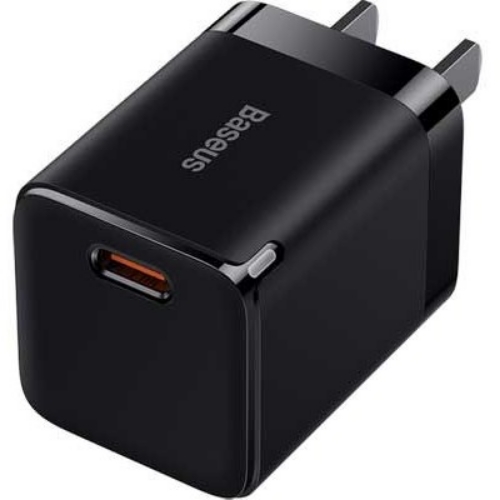 تصویر  شارژر دیواری فست‌ شارژ 30 وات بیسوس Baseus GaN 3 Fast Charger 1C 30W CCGN010001