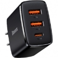 تصویر  شارژر دیواری سریع بیسوس Baseus 30W Compact Quick Charger 2U+C CN CCXJ-C01