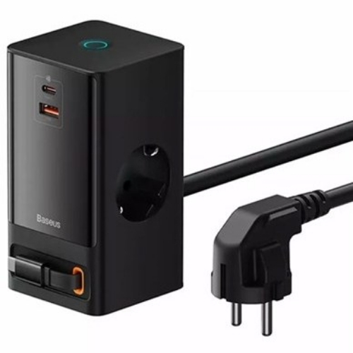 تصویر  هاب شارژر 4 پورت بیسوس Baseus PSLR000301 Power Combo 65W توان 65 وات