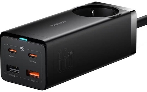 تصویر  شارژر دیواری 65w باسئوس مدل PSZM000901