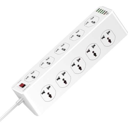 تصویر  چند راهی 10 خانه برق ارت دار الدینیو SC10610 با کابل 2 متری