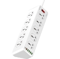 تصویر  چند راهی 10 خانه برق ارت دار الدینیو SC10610 با کابل 2 متری