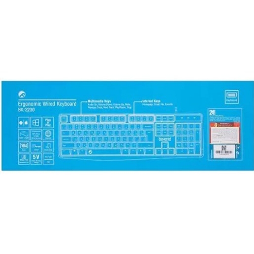 تصویر  کیبورد باسیم بیاند مدل BK-2230