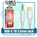 تصویر  کابل تبدیل USB-C به AUX کی نت پلاس مدل KP-CSC35MM طول 1.2 متر