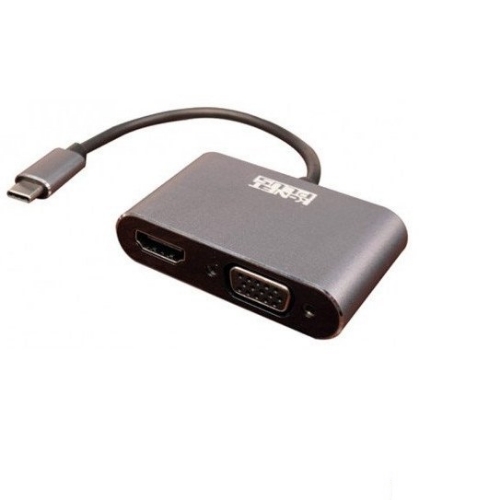 تصویر  تبدیل Type-C به HDMI و VGA کی نت پلاس مدل KP-COCM2HV02