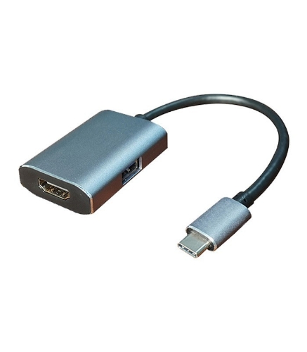 تصویر  تبدیل Type C به HDMI و USB 3.0 کی نت پلاس KP-COCMS202