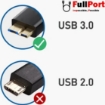 تصویر  کابل هارد USB Type-C به Micro-B USB3.0 طول 1.8 متری برند کی نت پلاس مدل KP-CUCMHDD18