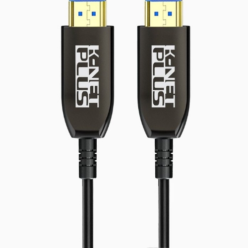 تصویر  کابل ۲٫۱ HDMI فیبر نوری کی نت پلاس ۱۰۰ متری KP-CHAOC211000