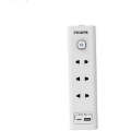 تصویر  محافظ برق 3تایی فیلیپس به همراه USB مدل CHP4330WB کابل 3 متری
