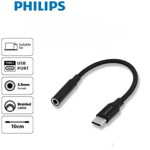 تصویر  مبدل تایپ سی به AUX فیلیپس مدل Philips USB-C/M to 3.5/F (SWA3010C) | (SWA3010C)