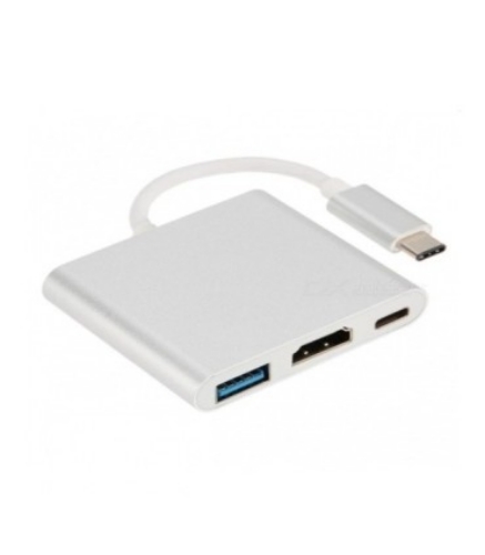 تصویر   هاب 3 پورت Type C به 3.0 USB با پورت HDMI با قابلیت PD لایمستون LS-C2H