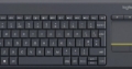 تصویر  کیبورد بیسیم لاجیتک Logitech Keybard Touchpad K400 plus  DARK GREY 