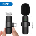 تصویر  میکروفن یقه ای بی سیم مدل K9 Dual Type-C بسته 2 عددی