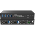 تصویر  کی وی ام سوئیچ 2 پورت HDMI همراه کابل فرانت FN-K3D21
