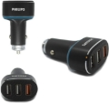 تصویر  شارژر فندکی 18W فست سه پورت Philips مدل DLP2557